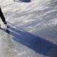 Particolare pattinaggio invernale in Val di Non